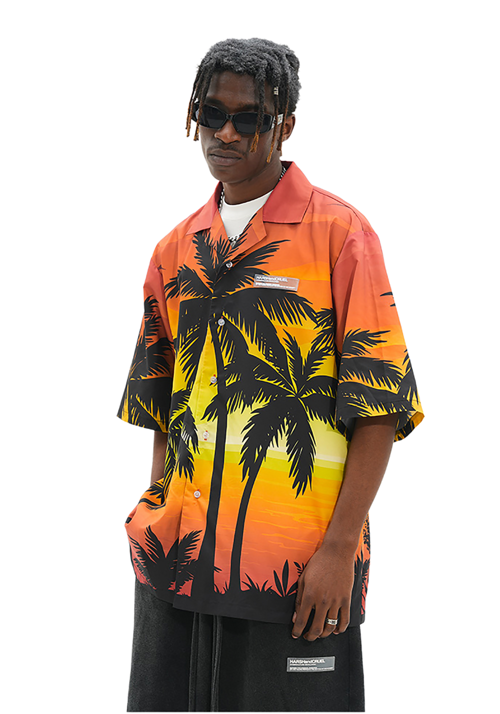 Sunset Beach Cuban Shirt - PSYLOS 1